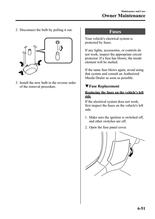 Fuse information on page 445 of the 2014 Mazda Mazda6 manual
