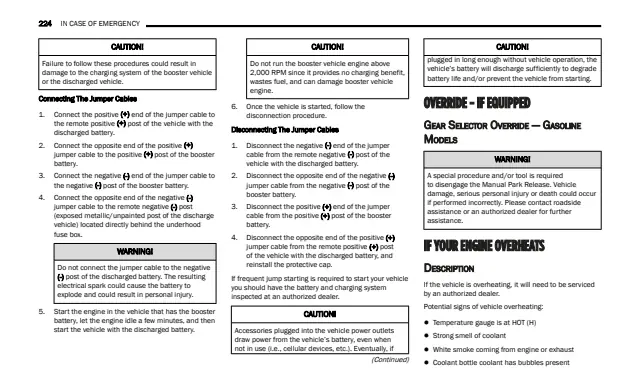 Fuse information on page 226 of the 2027 Dodge Charger manual