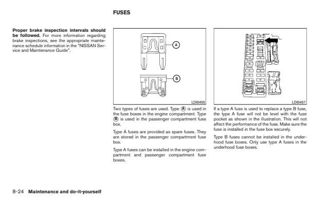 Fuse information on page 375 of the 2013 Nissan Frontier manual