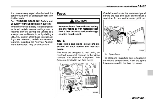 Fuse information on page 431 of the 2022 Subaru Impreza manual