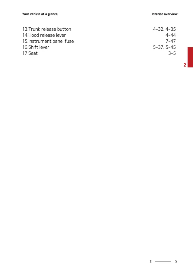 Fuse information on page 17 of the 2021 Kia Optima manual
