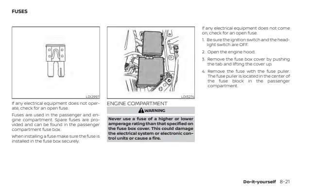 Fuse information on page 537 of the 2023 Nissan Altima manual