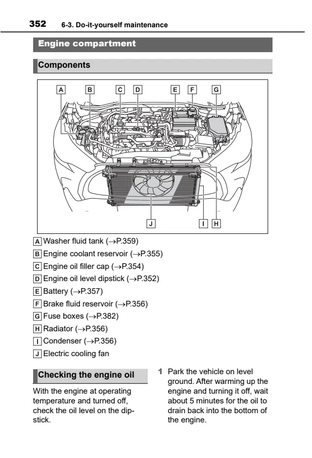 Fuse information on page 353 of the 2025 Toyota Corolla Cross manual