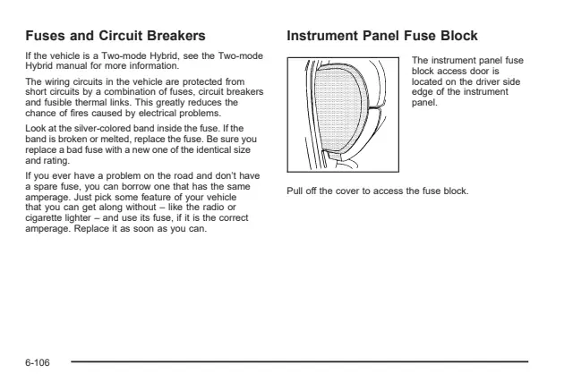 Fuse information on page 540 of the 2009 Cadillac Escalade manual